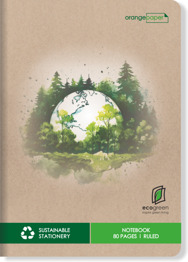 Eco Green Recycled Notebook - Image 4