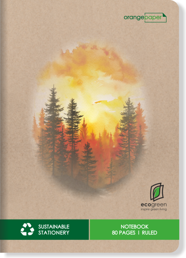 Eco Green Recycled Notebook - Image 2