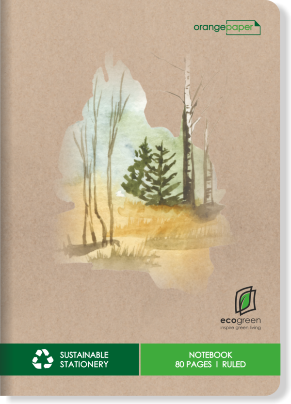 Eco Green Recycled Notebook - Image 3